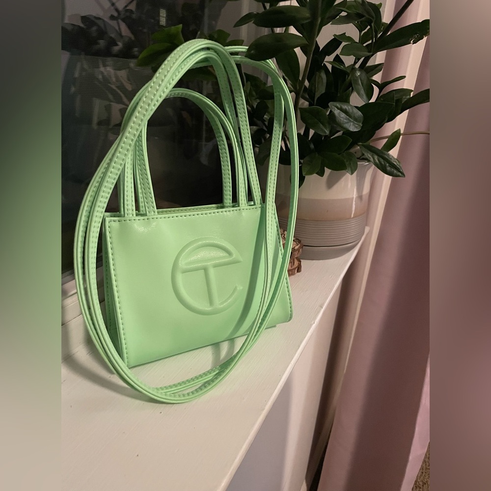 TELFAR Double Mint small shopping bag